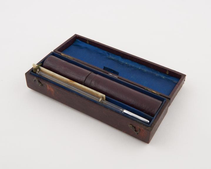 Urinometers for diabetes, cased, owned by Prof