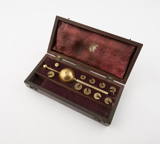 Hydrometer, Sikes, brass, by Joseph Long of London