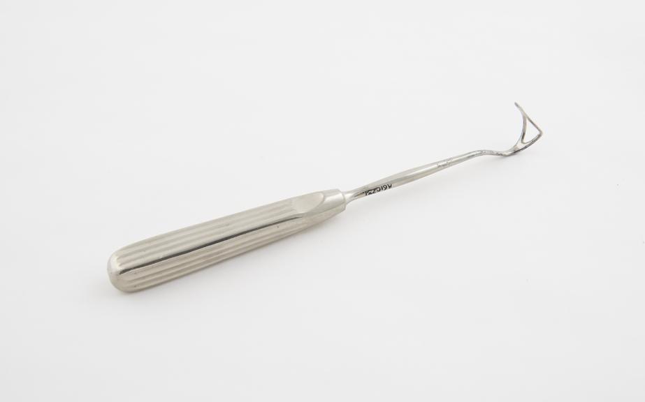 Curette, post-nasal, steel, European, late 19th century