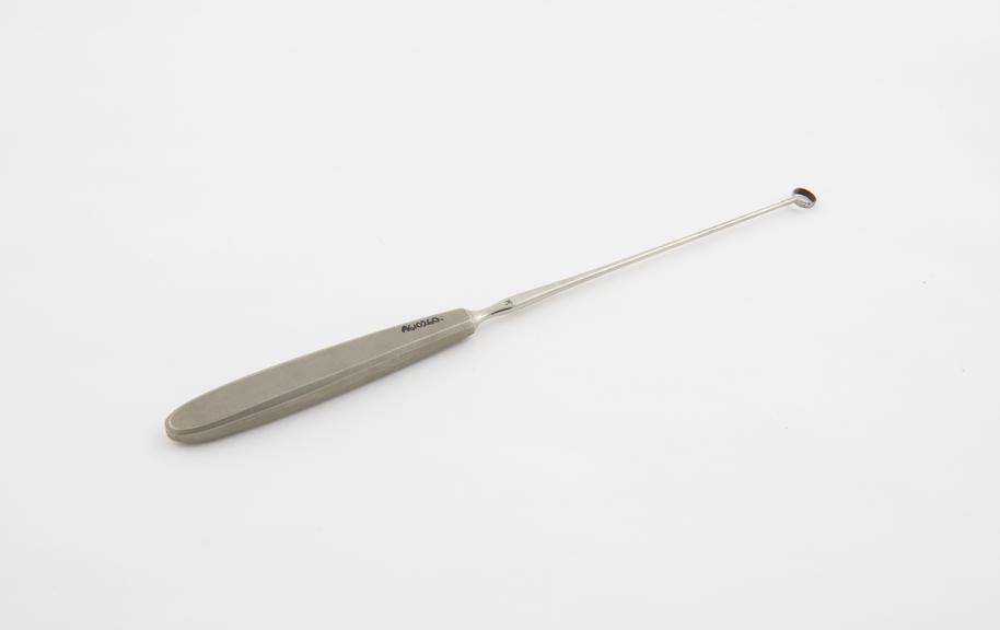 Curette, nasal, steel, by Mayer and Meltzer of London