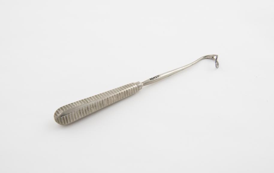 Curette, post-nasal, steel, European, late 19th century