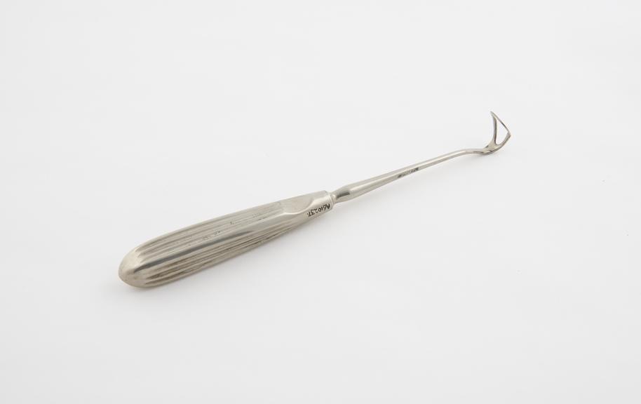 Curette, post-nasal, steel, by Maw of London, late 19th century