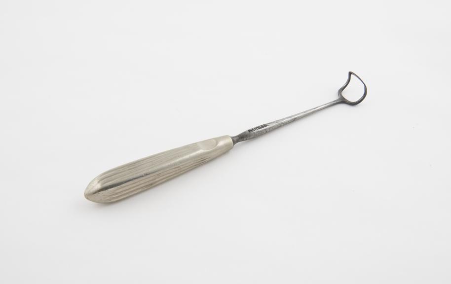 Curette, post-nasal, steel, by Maw of London, late 19th century