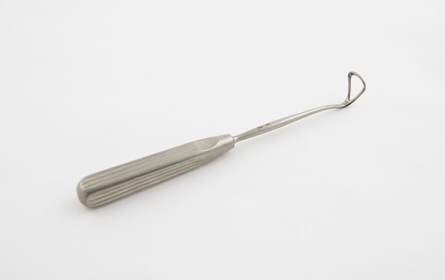 Curette, post-nasal, steel, European, late 19th century