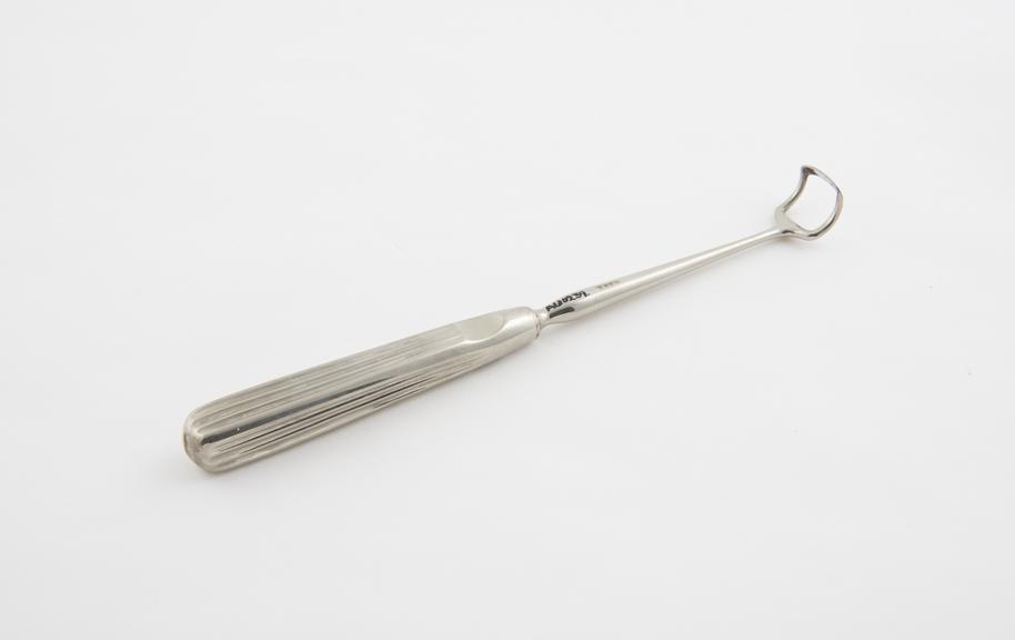 Curette, post-nasal, steel, European, late 19th century