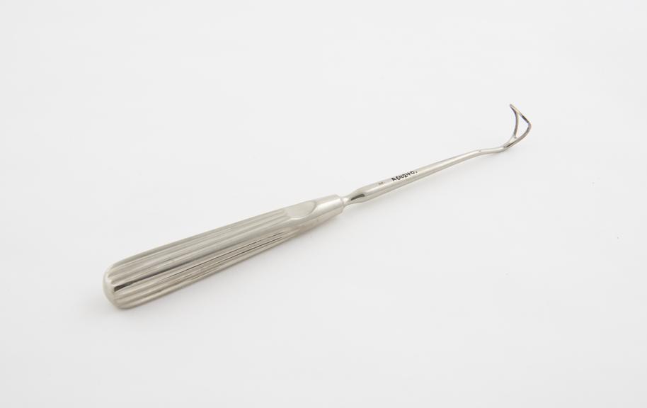 Curette, post-nasal, steel, European, late 19th century