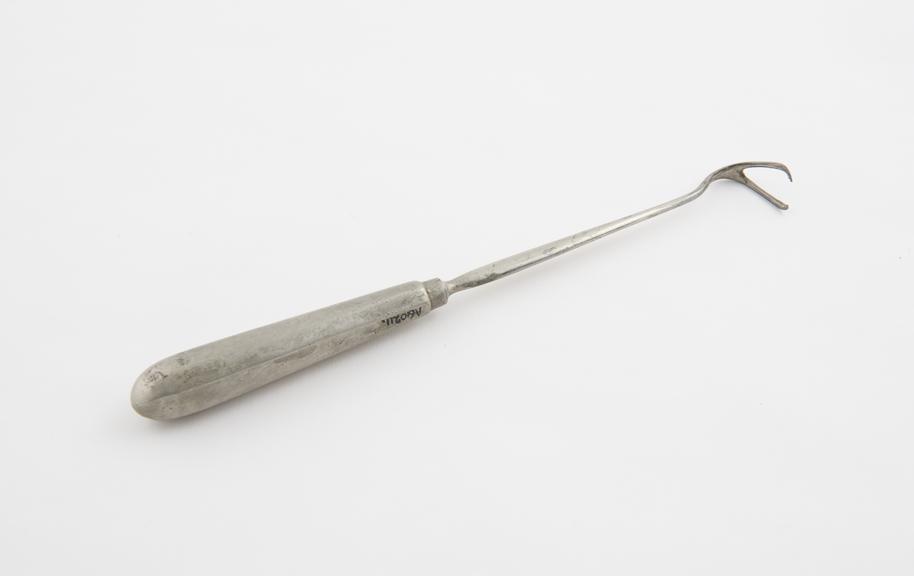 Curette, post-nasal, steel, European, late 19th century