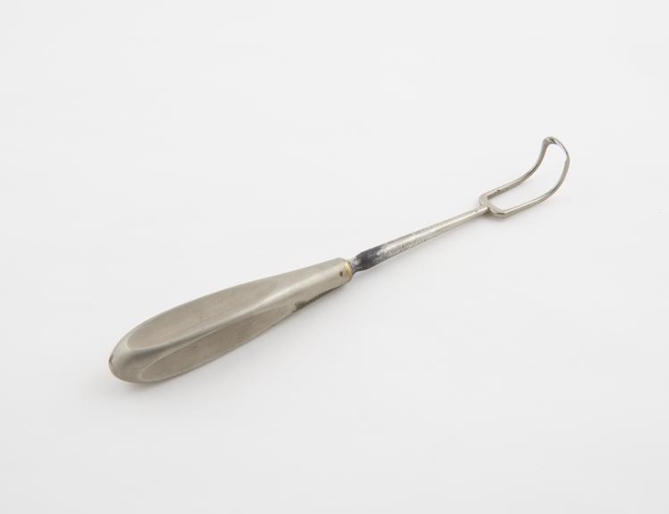 Curette, steel, nickel plated, by Down of London