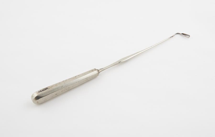 Curette, nasal, steel, by Gendron, French, late 19th century