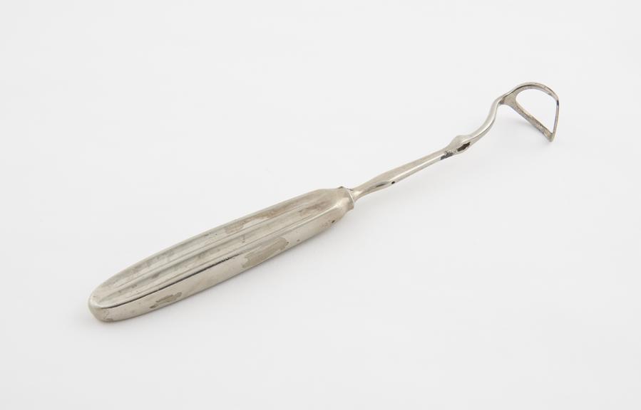 Curette, post-nasal, steel, incomplete, European