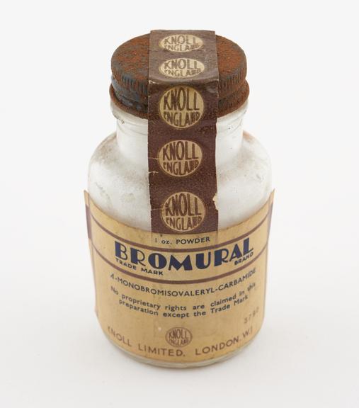 Bottle of Bromural' by Knoll Ltd., English'