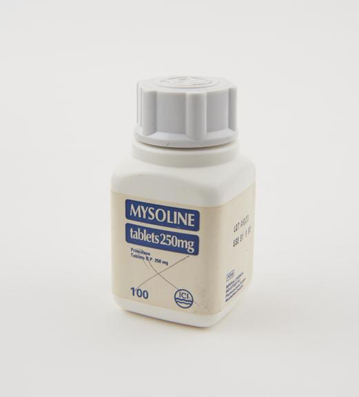 1x100 container of Mysoline 250mg tablets (primidone), by ICI