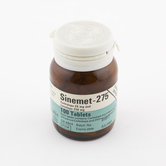 1x100 bottle of Sinemet-275 tablets (levodopa)