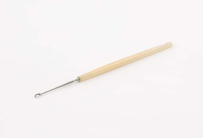 Curette, possibly aural, with ivory handle, possibly English