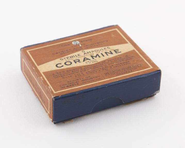 Box of Coramine ampoules