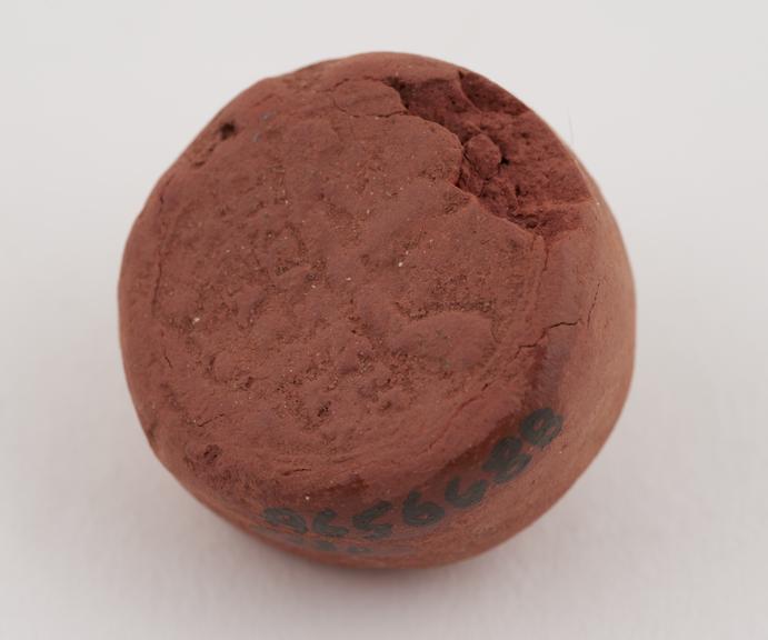 Cylindrical red clay terra sigillata, probably from Goldberg