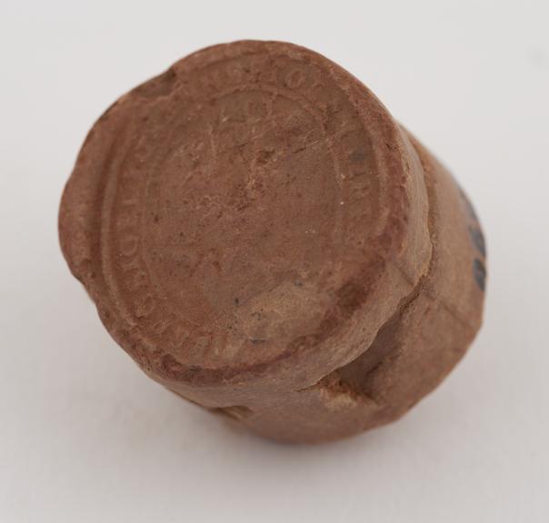 Cylindrical terra sigillata, orange coloured clay