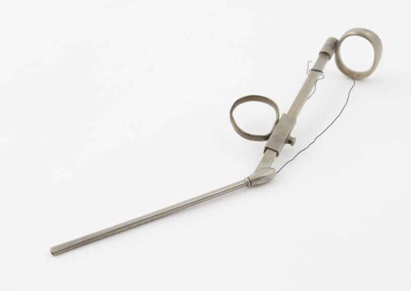 Nasal snare, Blake, steel, nickel plated, early 20th century