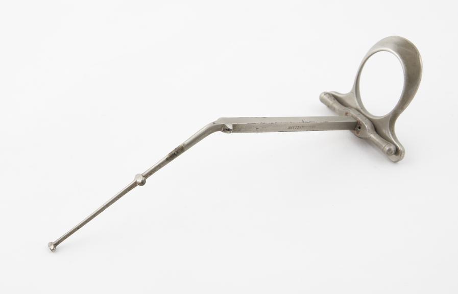 Nasal polypus snare, Wilde, steel, nickel-plated