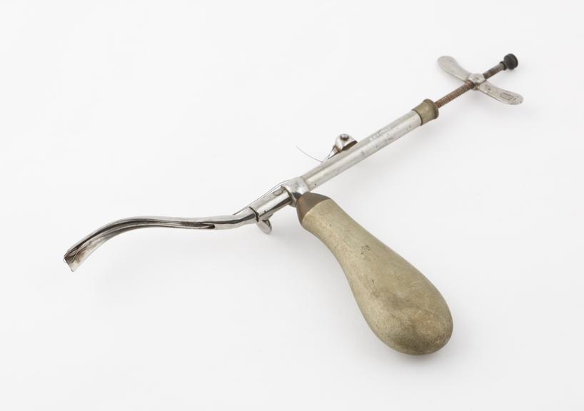 Nasal polypus snare, steel with German silver handle