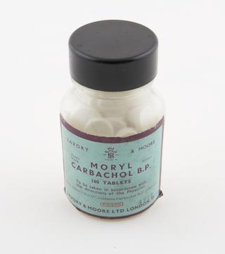 Bottle of "Moryl" tablets