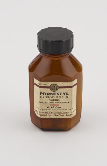 Bottle of Pronestyl tablets, by E.R