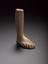 Votive right leg and foot, terracotta, unsigned, probably Roman