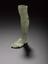 Votive left leg, bronze, Roman(?), 100BC-500.