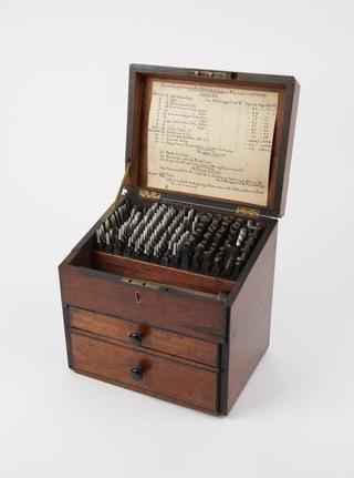 Mahogany Fitted Case With Drill Bits