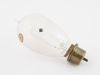 One of eighty-six early incandescent lamps. Carbon filament lamp