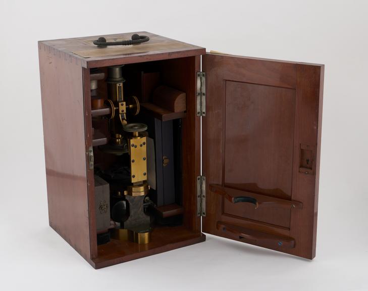 Petrographical microscope, designed by Prof. C