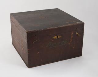 Case for orrery with wooden base