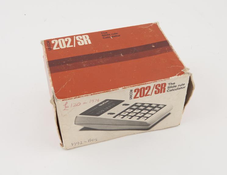 Unicom 202/SR Electronic Pocket Calculator, s/n 120058, c.1974