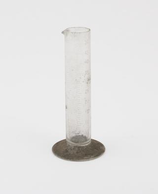 measuring flask part of GLC soap film gas analysis apparatus