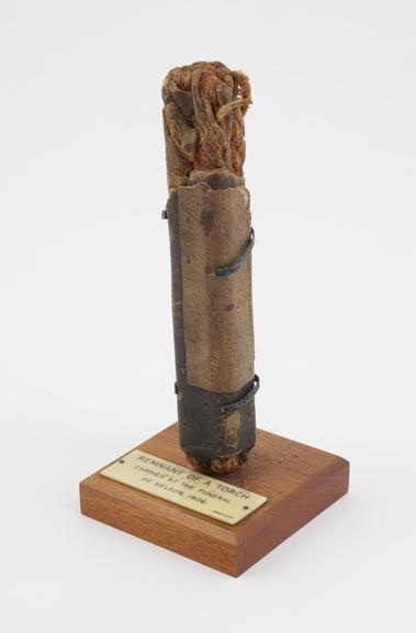 Portion of torch used at Lord Nelson's funeral, 9th. Jan