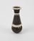 Ornamentally turned ebony and cocoa wood vase