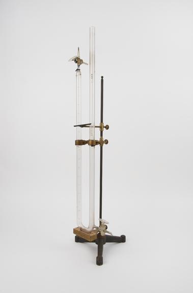 Hofmann's lecture-room eudiometer (U tube on stand)