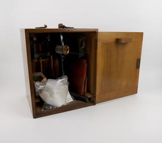 Main body of Spectrograph in wooden box.