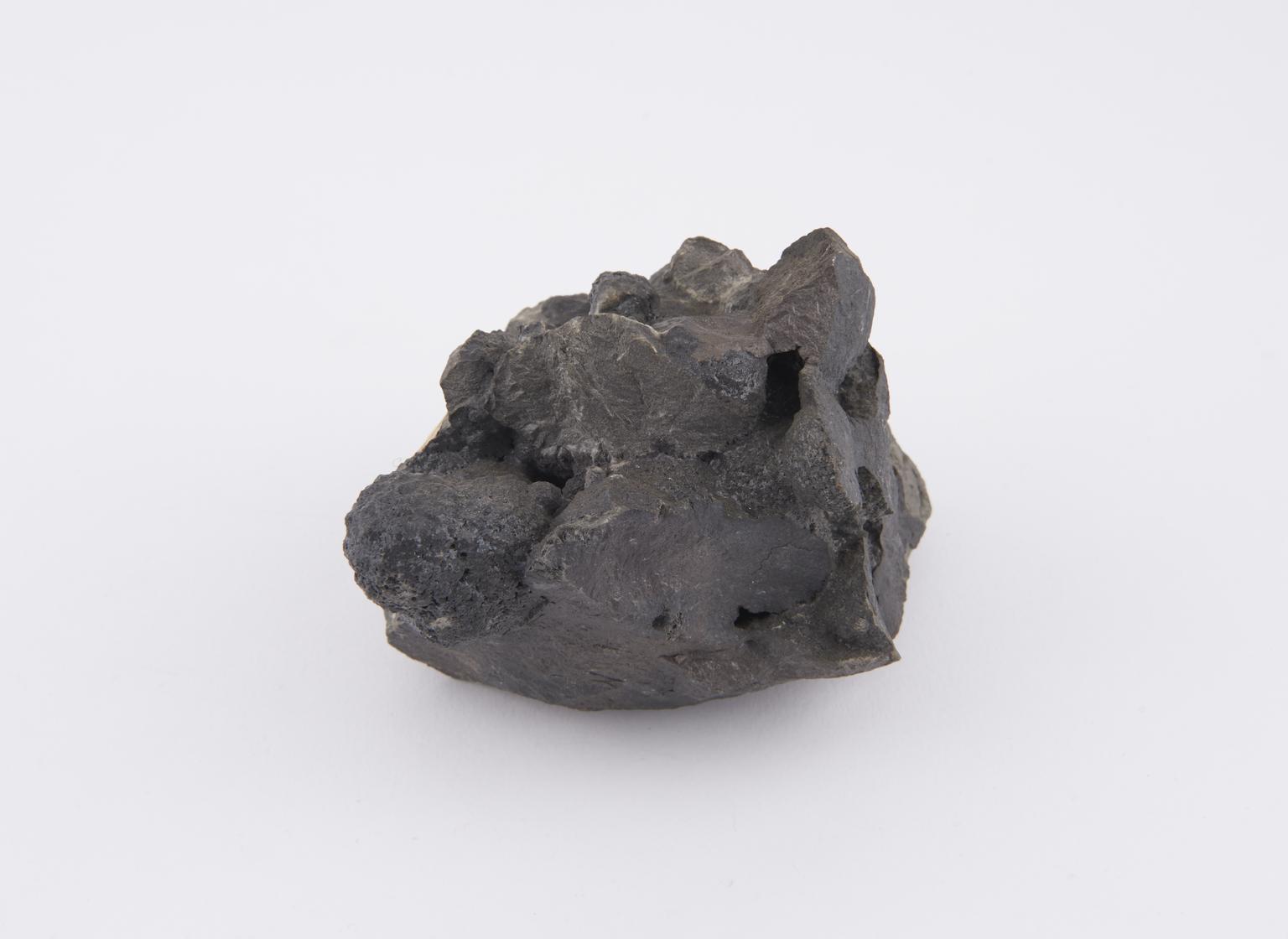 Balls of slag produced in a steel-melting open hearth furnace
