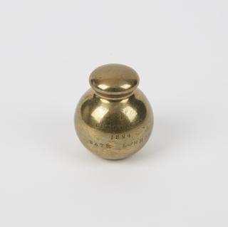 4 Chittack Indian brass weight