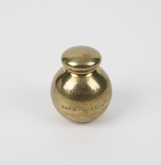8 Chittack Indian brass weight