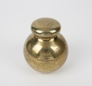 5 Seer Indian brass weight