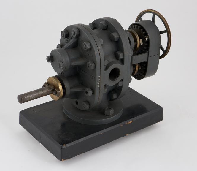 Rotary drum' pump, patented by Johnson in 1890'