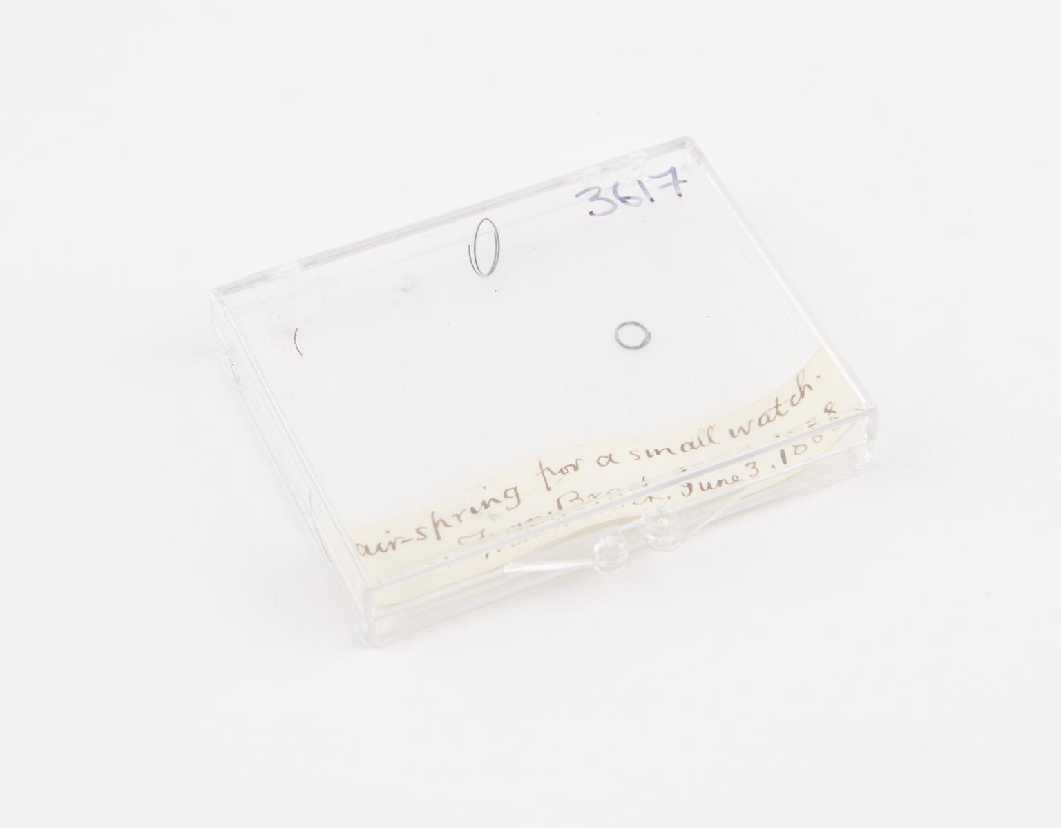 Hair-spring for a small watch | Science Museum Group Collection