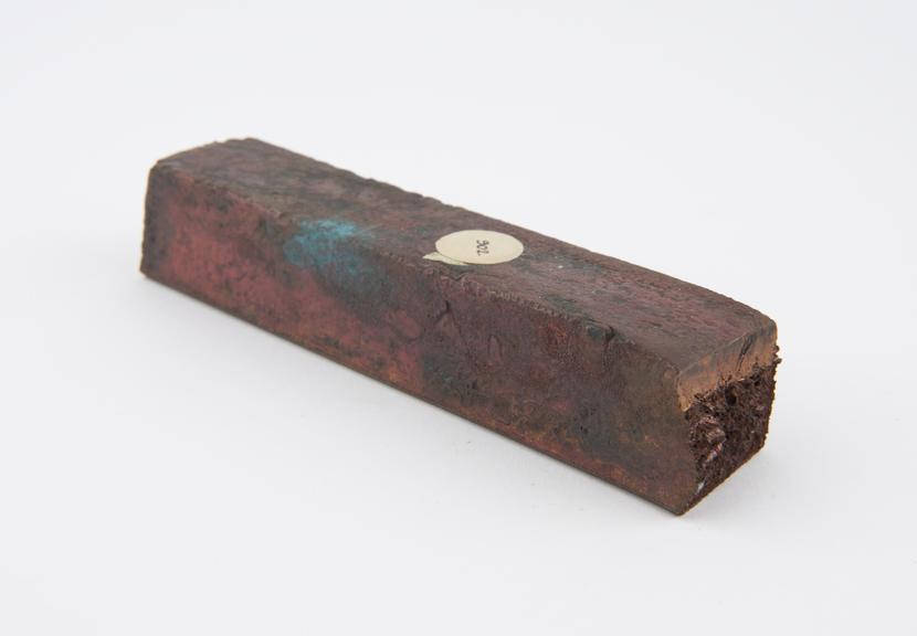 Electrotype copper in ingot. Cast by Messrs. Elkington and Co