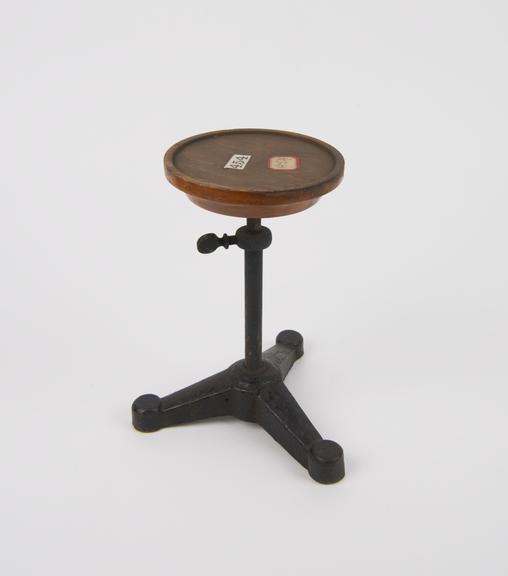 Adjustable tripod stand, owned by Frederick Power (1853-1927)