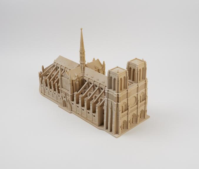 3D printed scale model of Notre Dame Cathedral