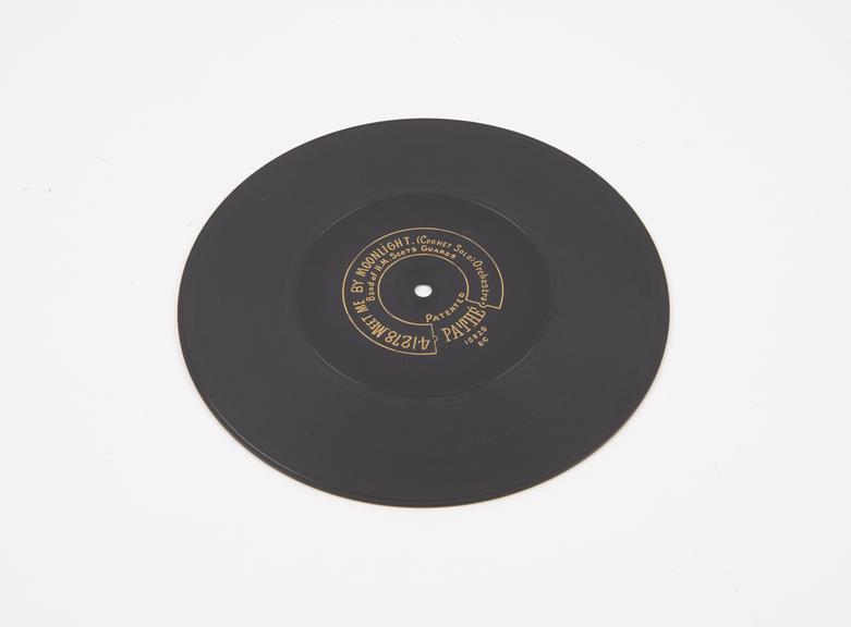 Pathe disc, 14-inch gramophone record