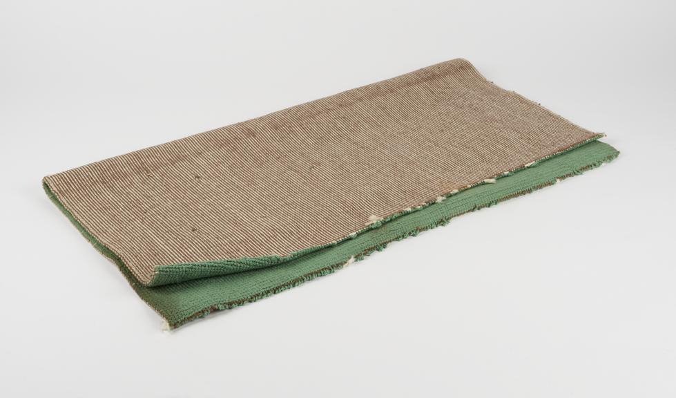 Large carpet sample, early 19th century - green