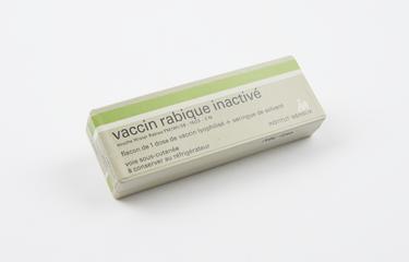 Bottles of human rabies vaccine